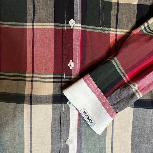 Ladies Rockies plaid button up - Picture 4 of 4